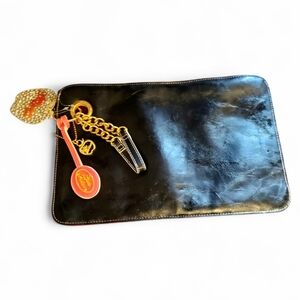 Apple Bottoms Large Wristlet Clutch with Charms